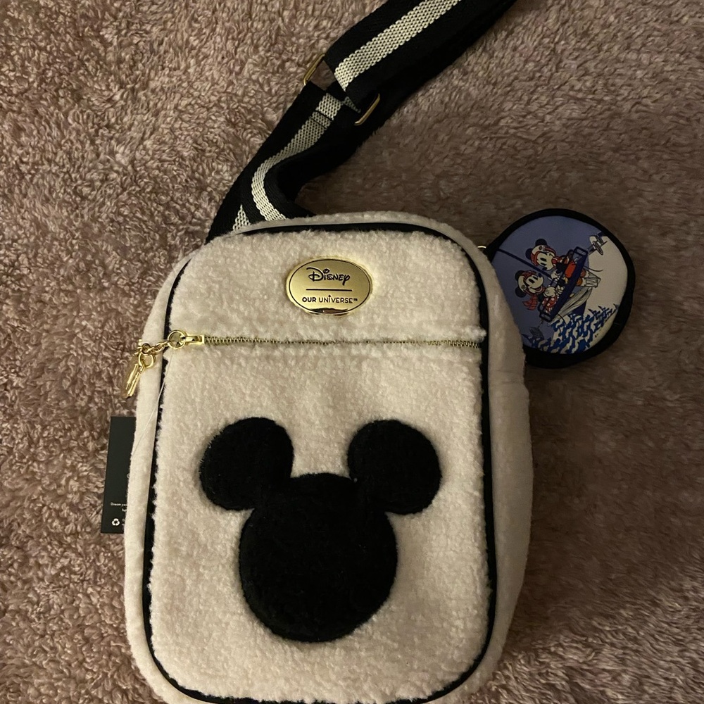 Disney Our Universe White and Black Bag